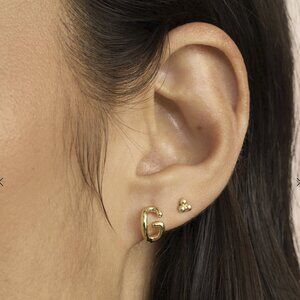 NWT Gorjana gold Alphabet hugging letter "G"